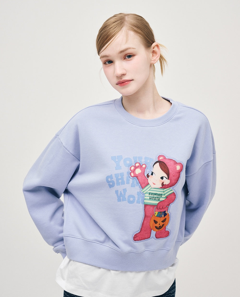 Hemline Layered Sweatshirt F Costume Ria
