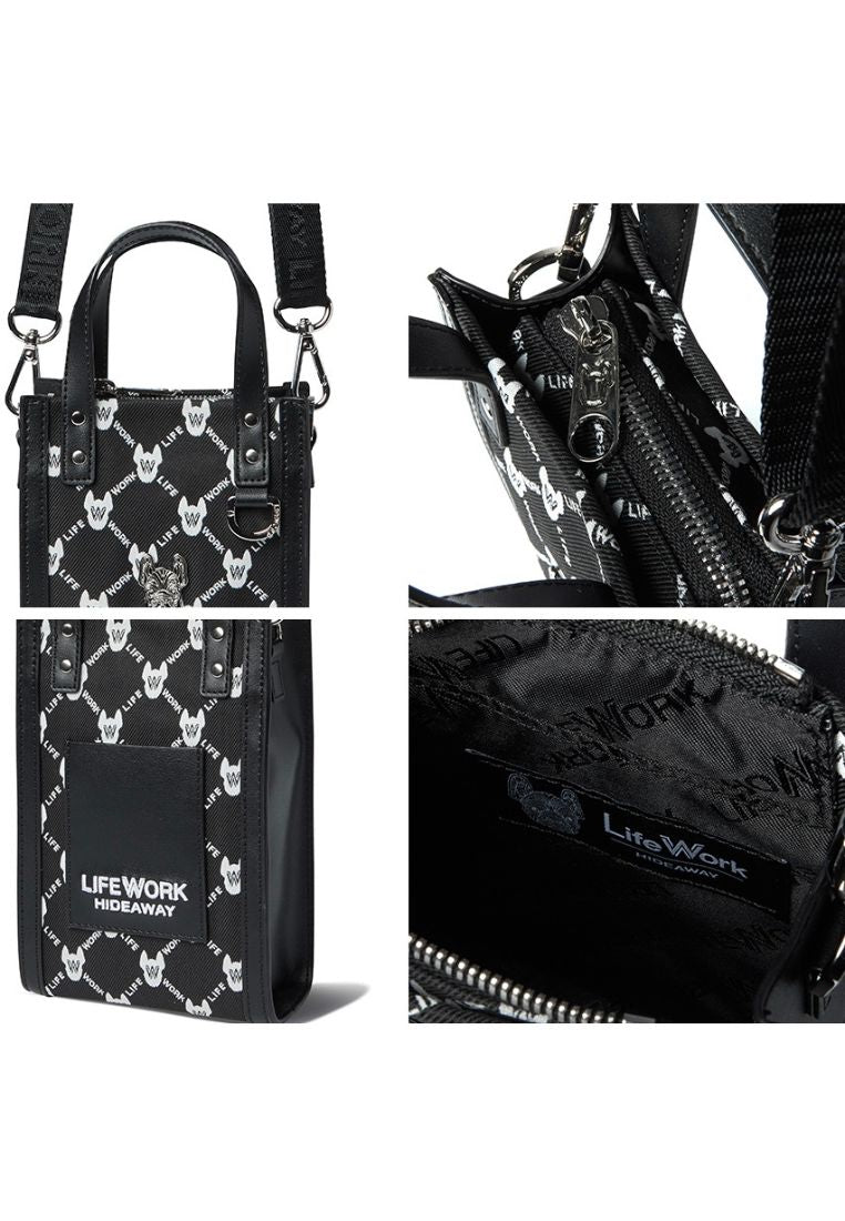 Steel Wappen PVC Micro Bag Pattern Black