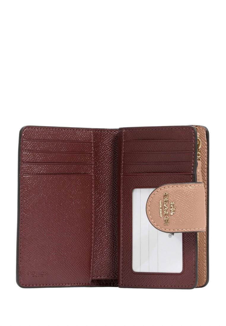 Medium Corner Zip Wallet Gold Taupe