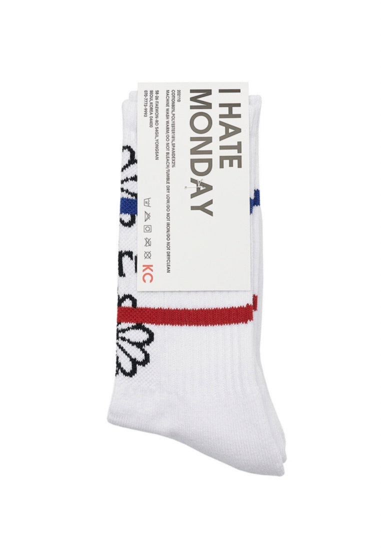 Socks Flos Emoji White