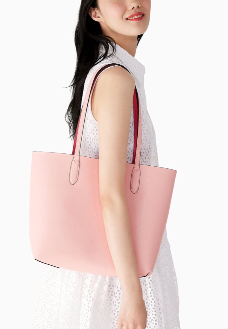 Ava Reversible Tote Donut Pink