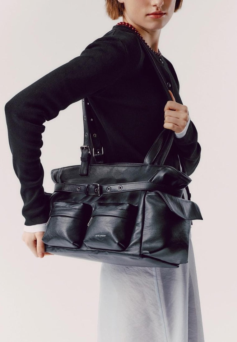 Pocket Corset Bag M Nappa Black