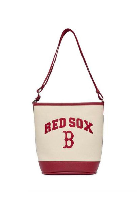 Varsity Basic Canvas Bucket Bag BOSTON RED SOX cream