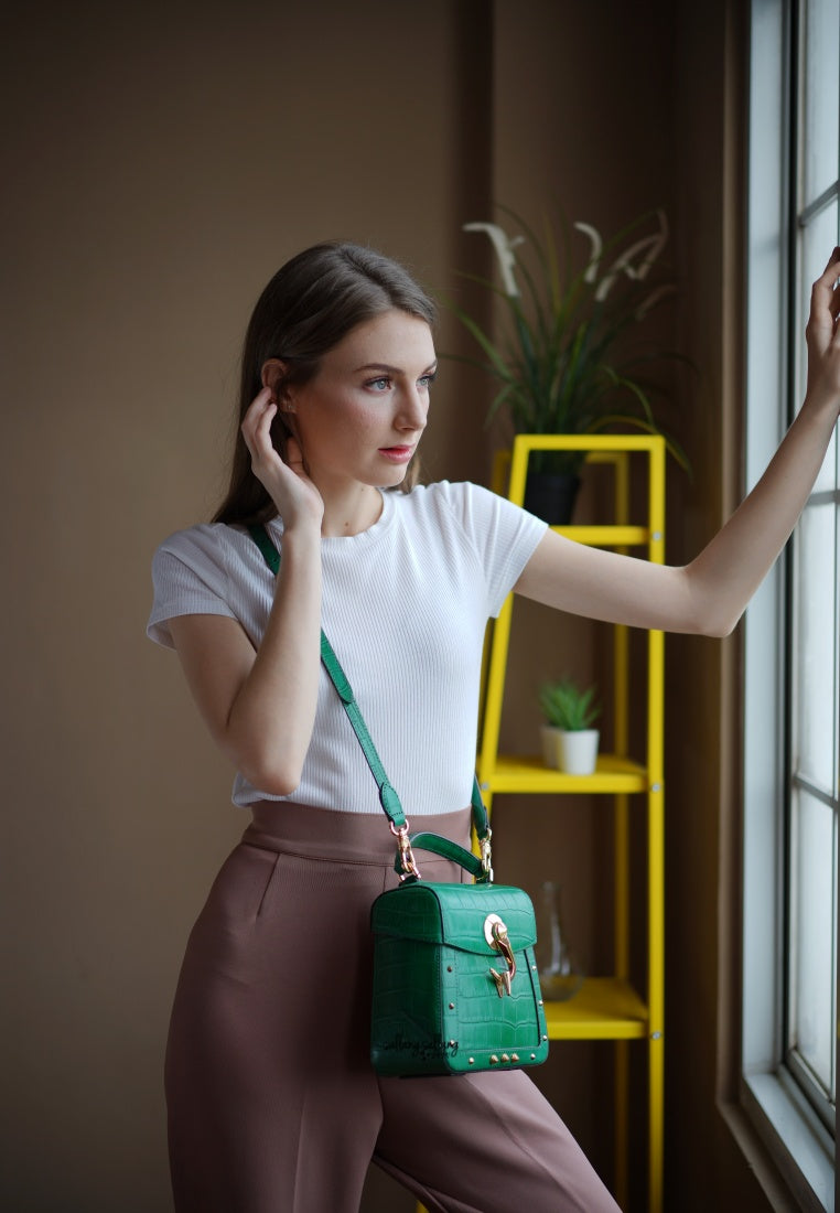 Trunkino Small Croco Green