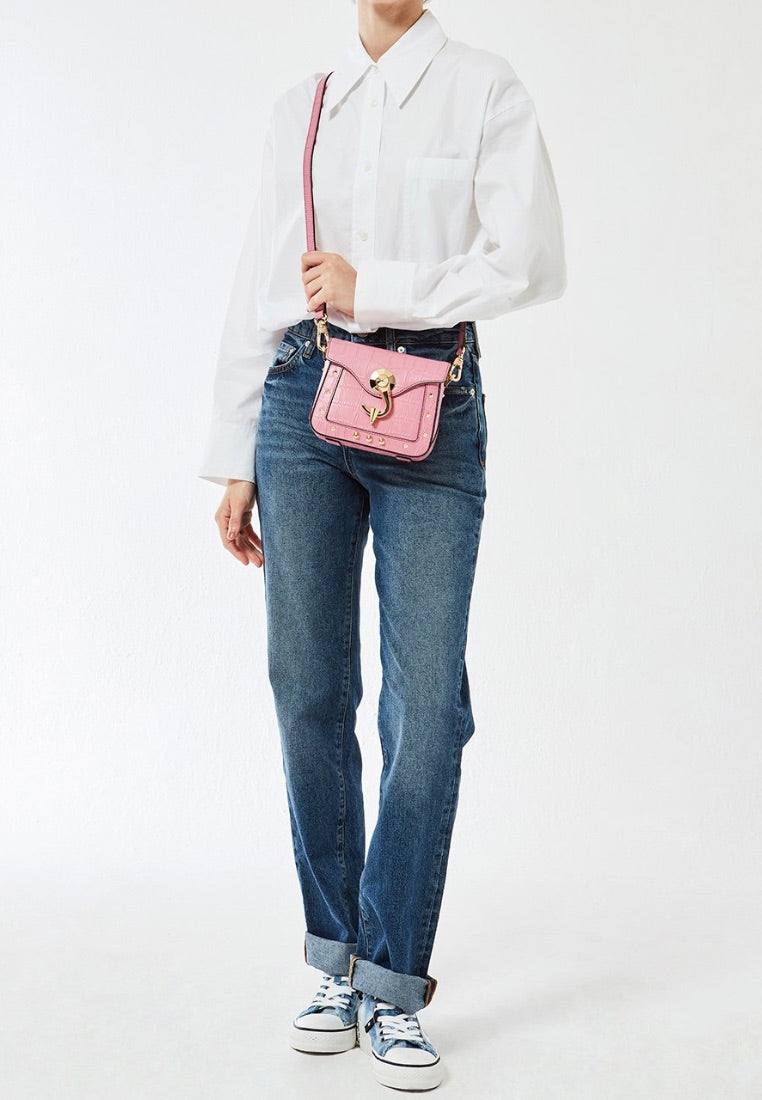 Vollutino Bag XS Croco Pink