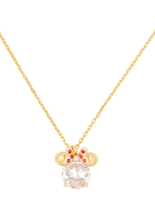 Disney X Kate Spade New York Minnie Pendant Necklace Clear Multi