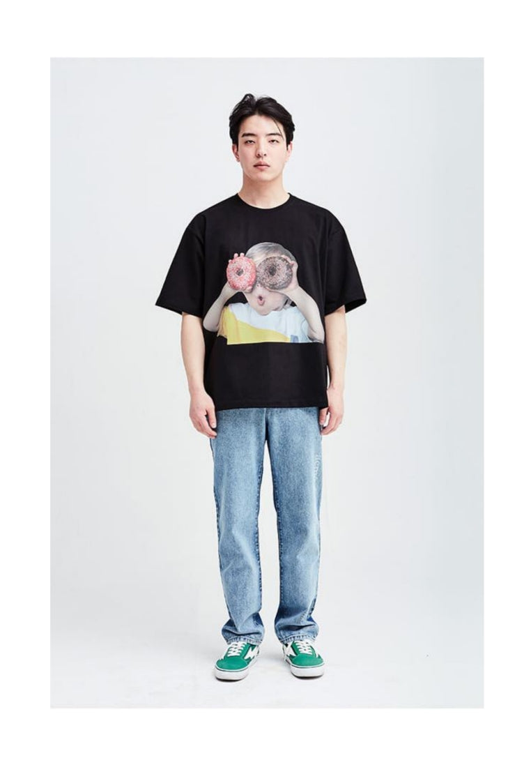 T-Shirt Black Donut 1