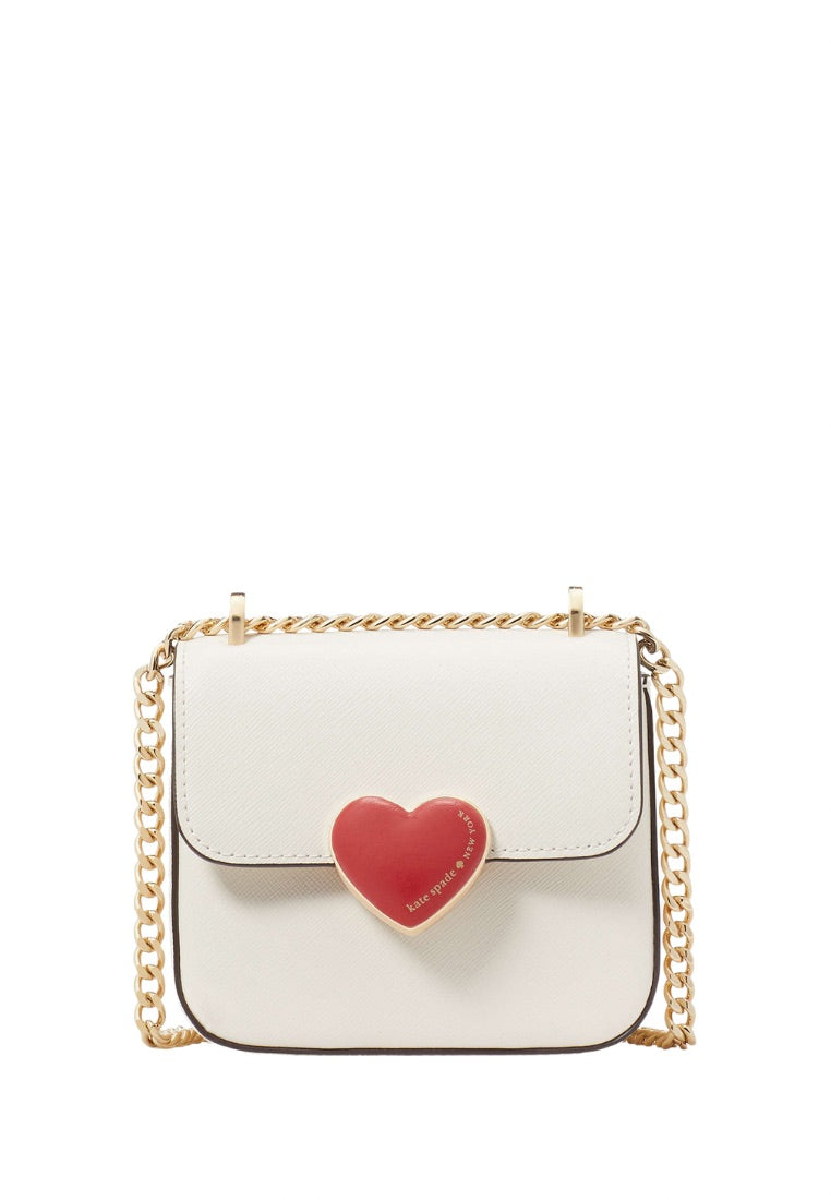 Heart Hardware Micro Flap Crossbody Meringue Multi