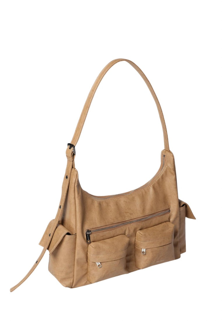 Pocket Mug Bag L Brushed Brown Sugar