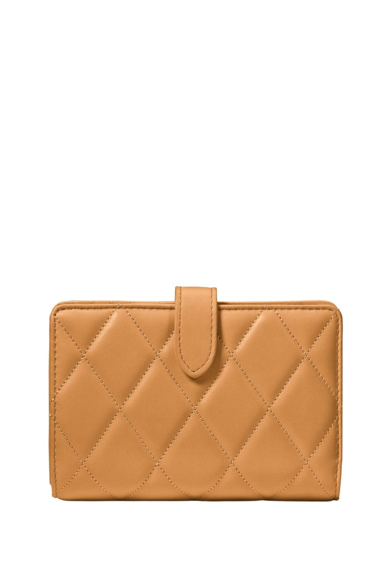 Carey Medium Compact Bifold Wallet Tiramisu Mousse
