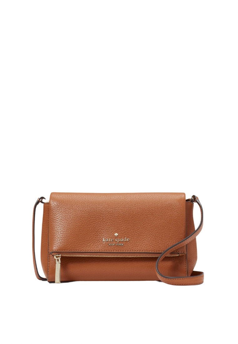 Leila Mini Zip Crossbody Warm Gingerbread