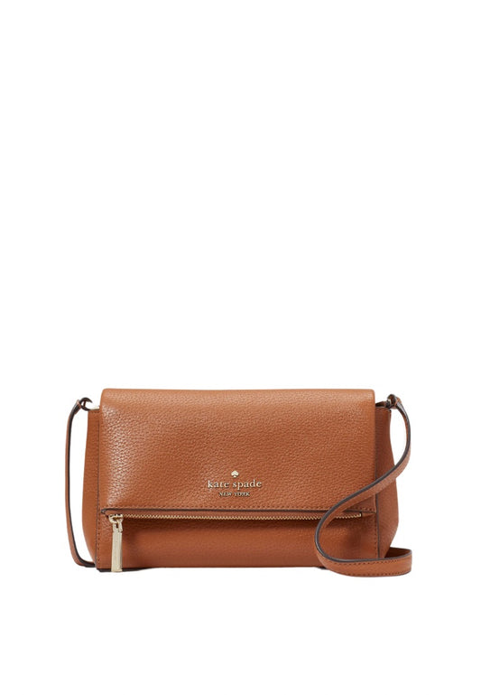 Leila Mini Zip Crossbody Warm Gingerbread
