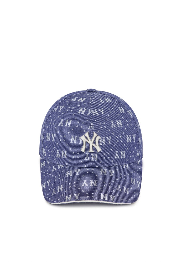 Denim Dia MONOGRAM Structured Ball Cap NEW YORK YANKEES navy