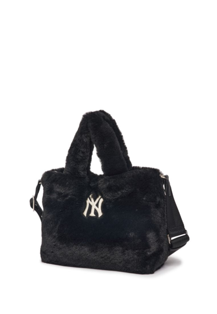 Basic Fur Fleece Tote Bag NEW YORK YANKEES black