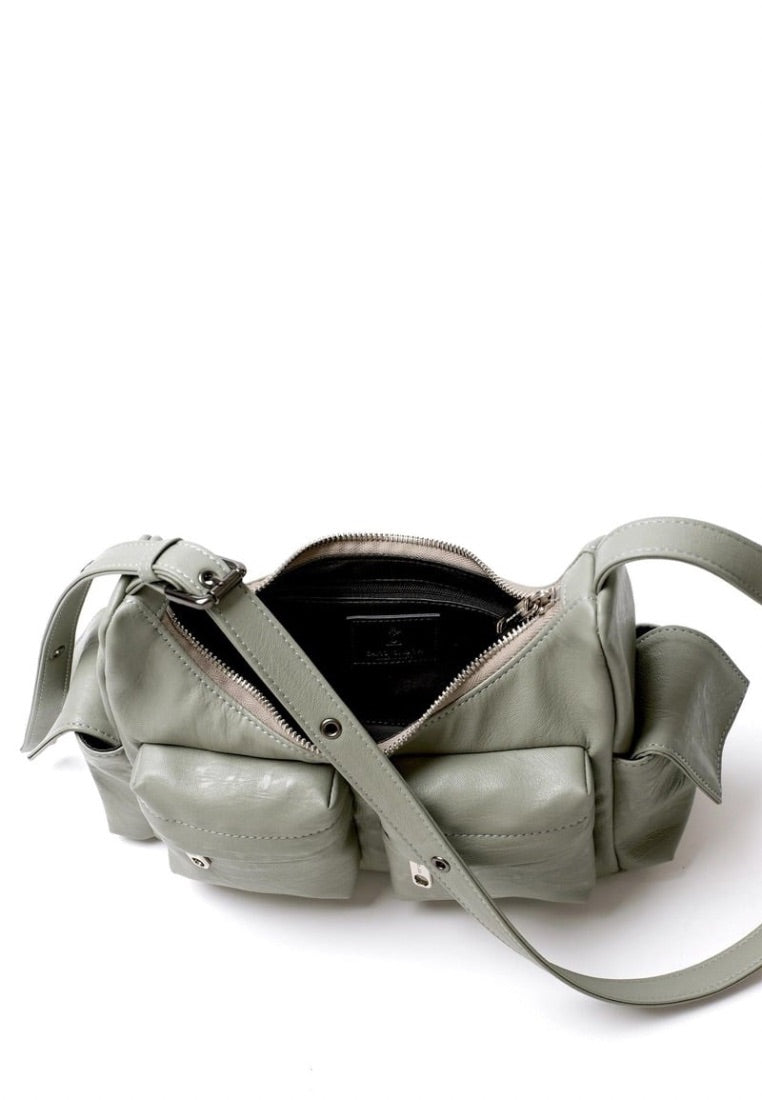Pocket Mug Bag M Brushed Mint Gray