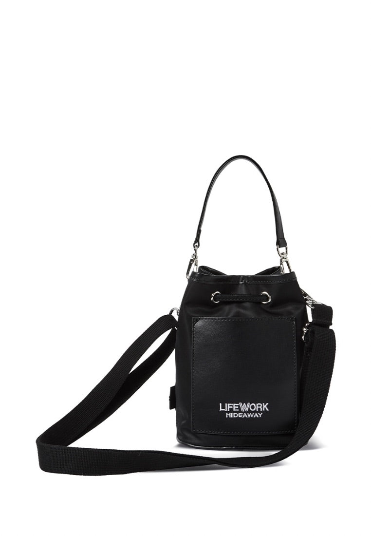 Jacquard 2WAY Mini Bucket Bag Black