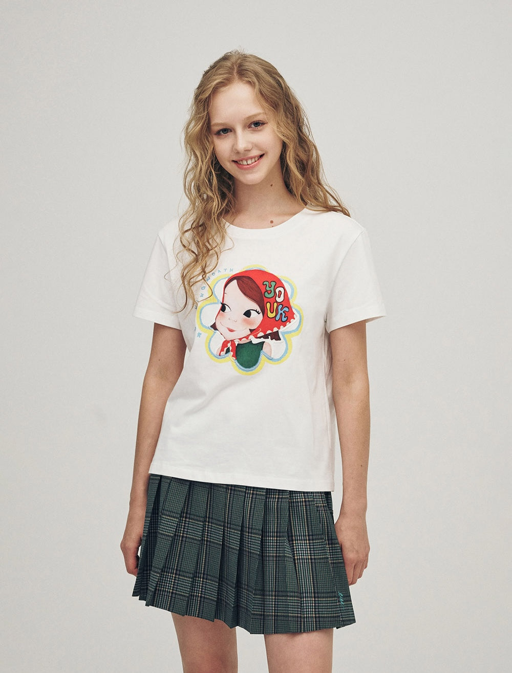 Line Flower T-Shirt F Ria