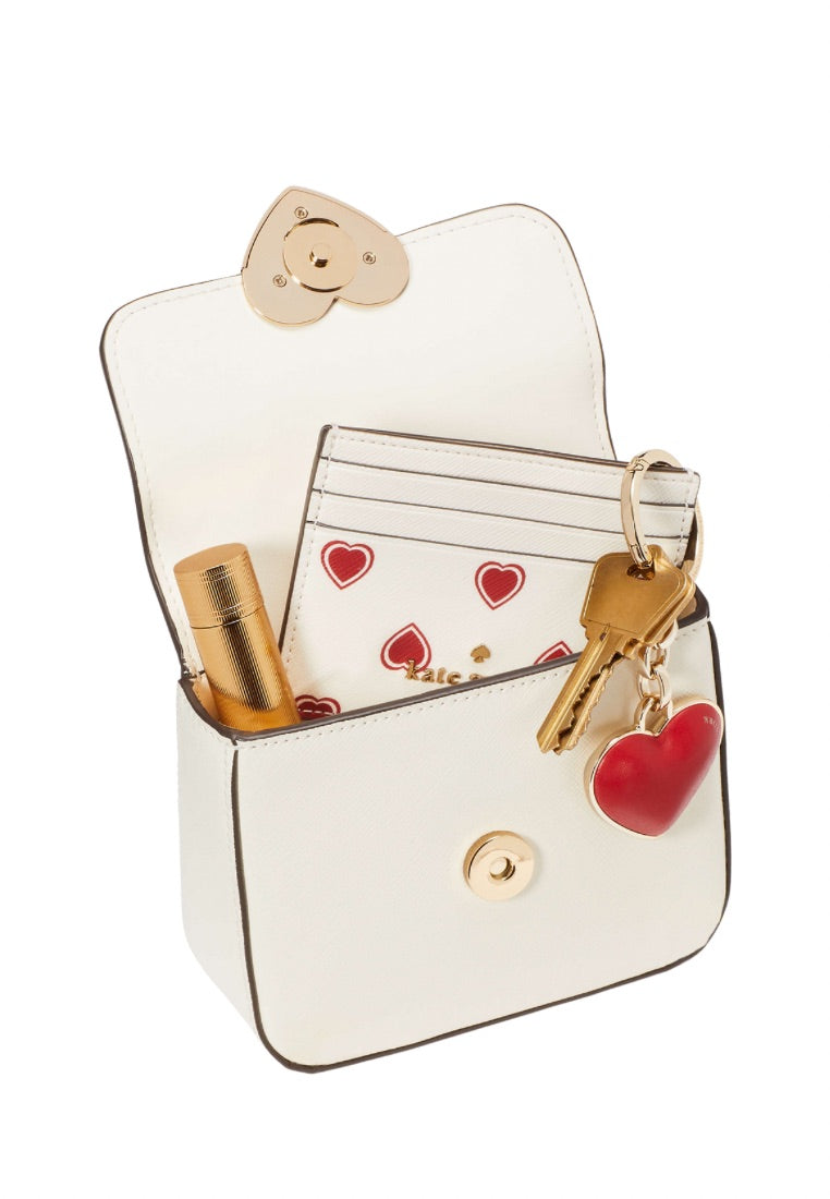 Heart Hardware Micro Flap Crossbody Meringue Multi