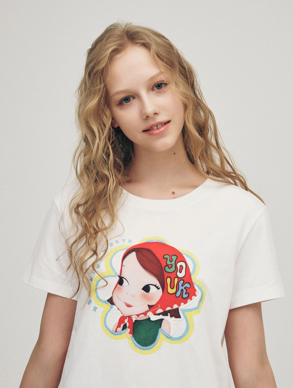 Line Flower T-Shirt F Ria