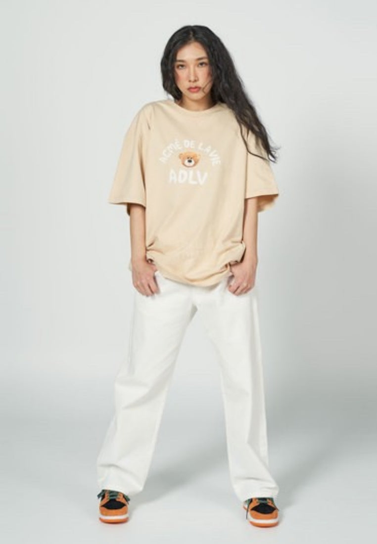 Teddy Bear (Bear Doll) Short Sleeve T-Shirt Beige