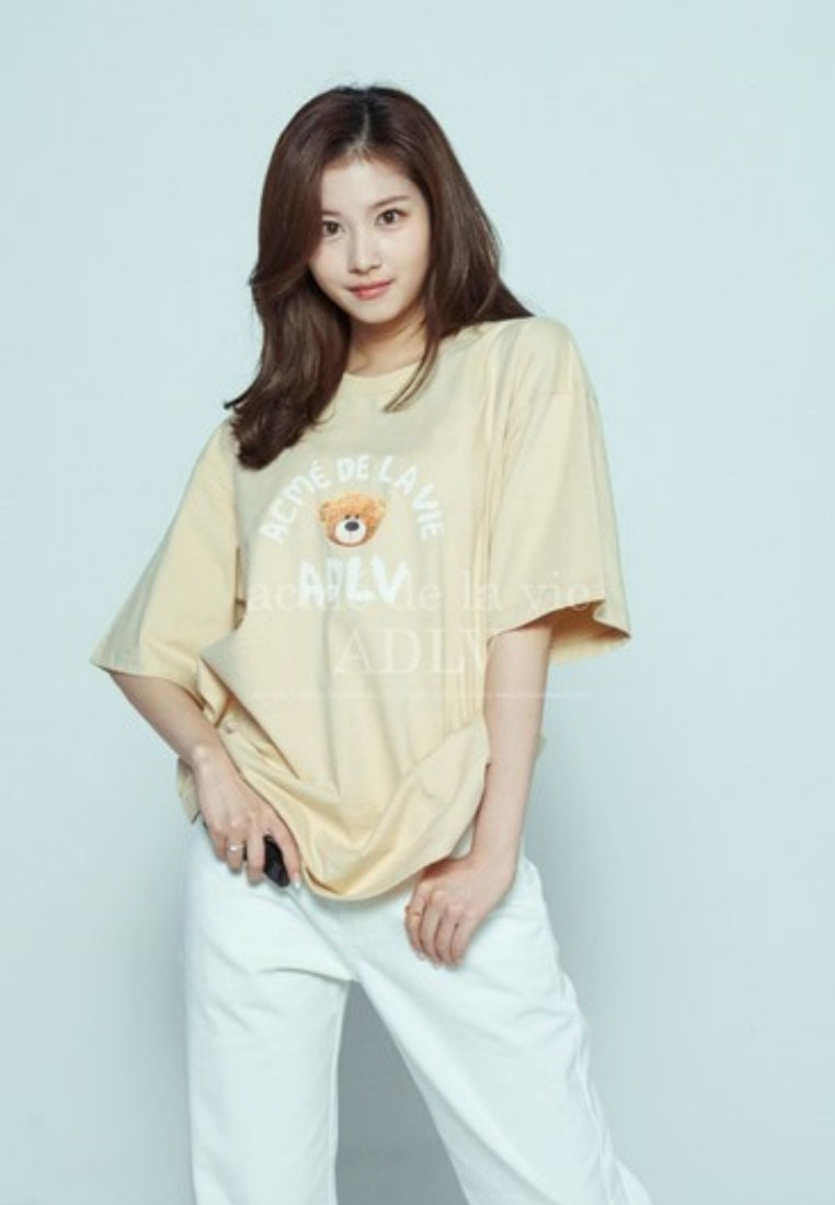 Teddy Bear (Bear Doll) Short Sleeve T-Shirt Beige
