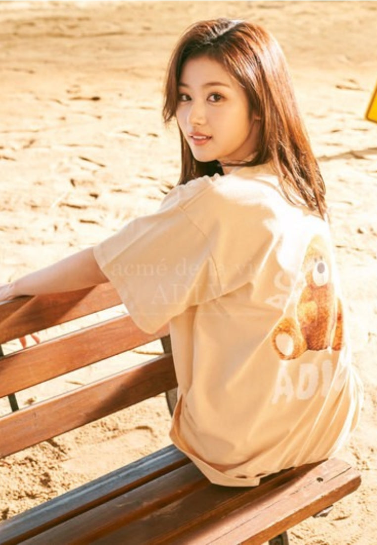 Teddy Bear (Bear Doll) Short Sleeve T-Shirt Beige