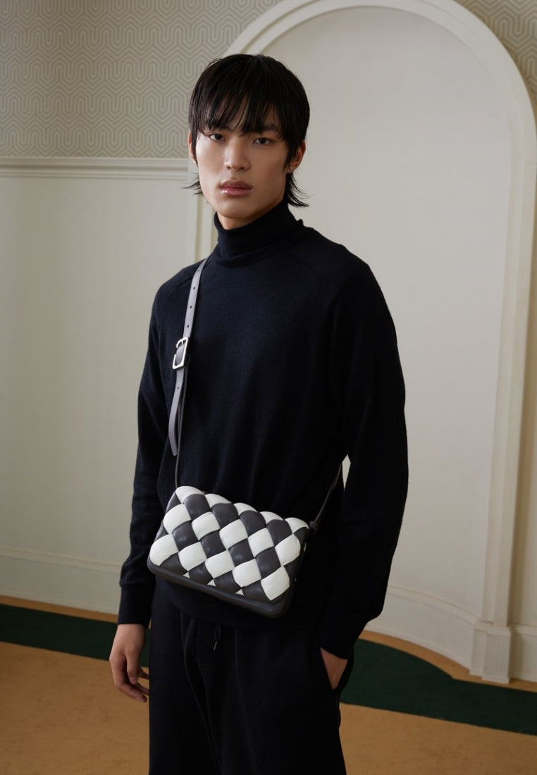 Maze Bag - White & Dark Gray