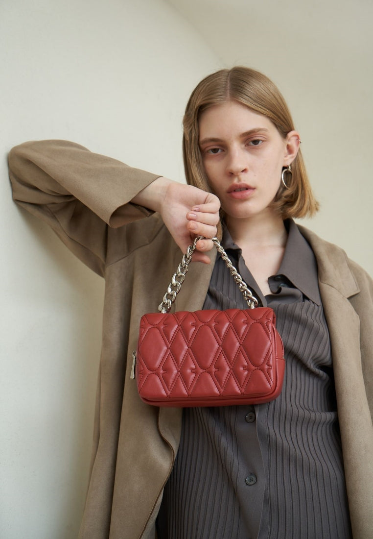 Nora Crossbody Bag - Wine Red
