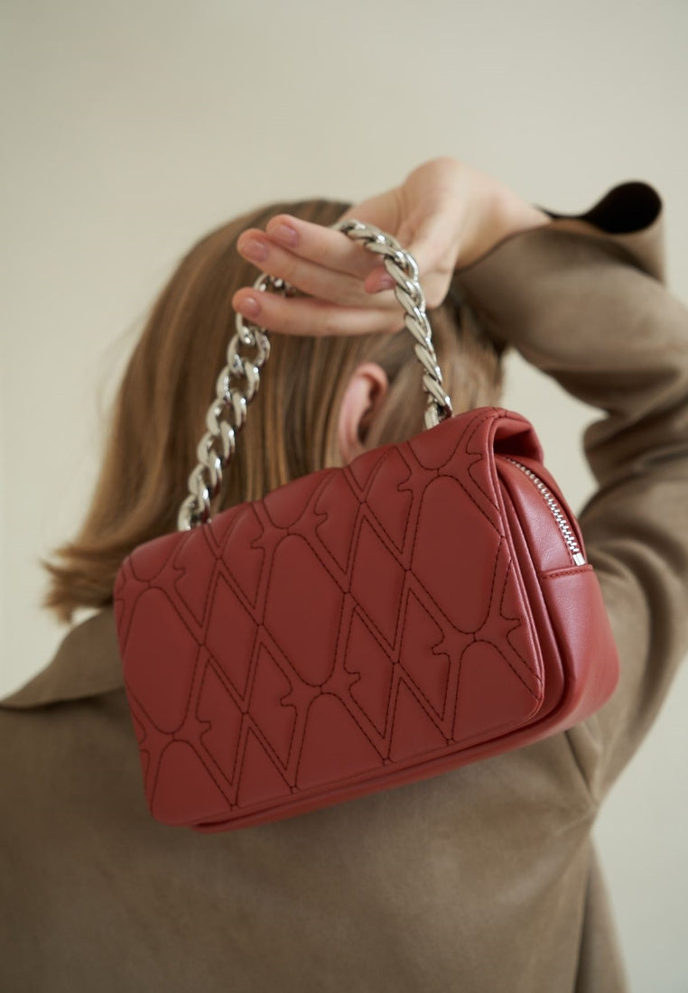 Nora Crossbody Bag - Wine Red