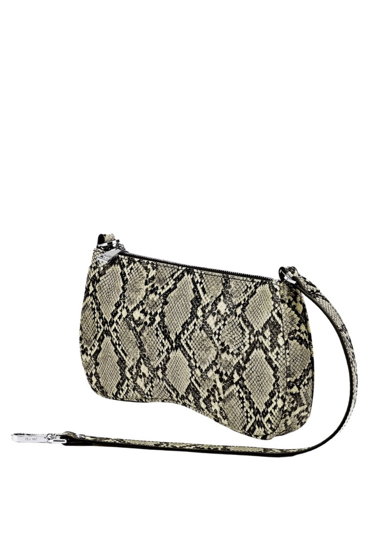 Eva Shoulder Handbag - Natural Snake Embossed