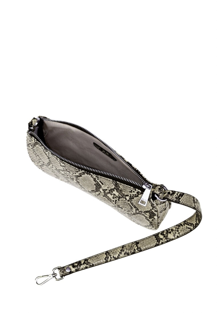 Eva Shoulder Handbag - Natural Snake Embossed