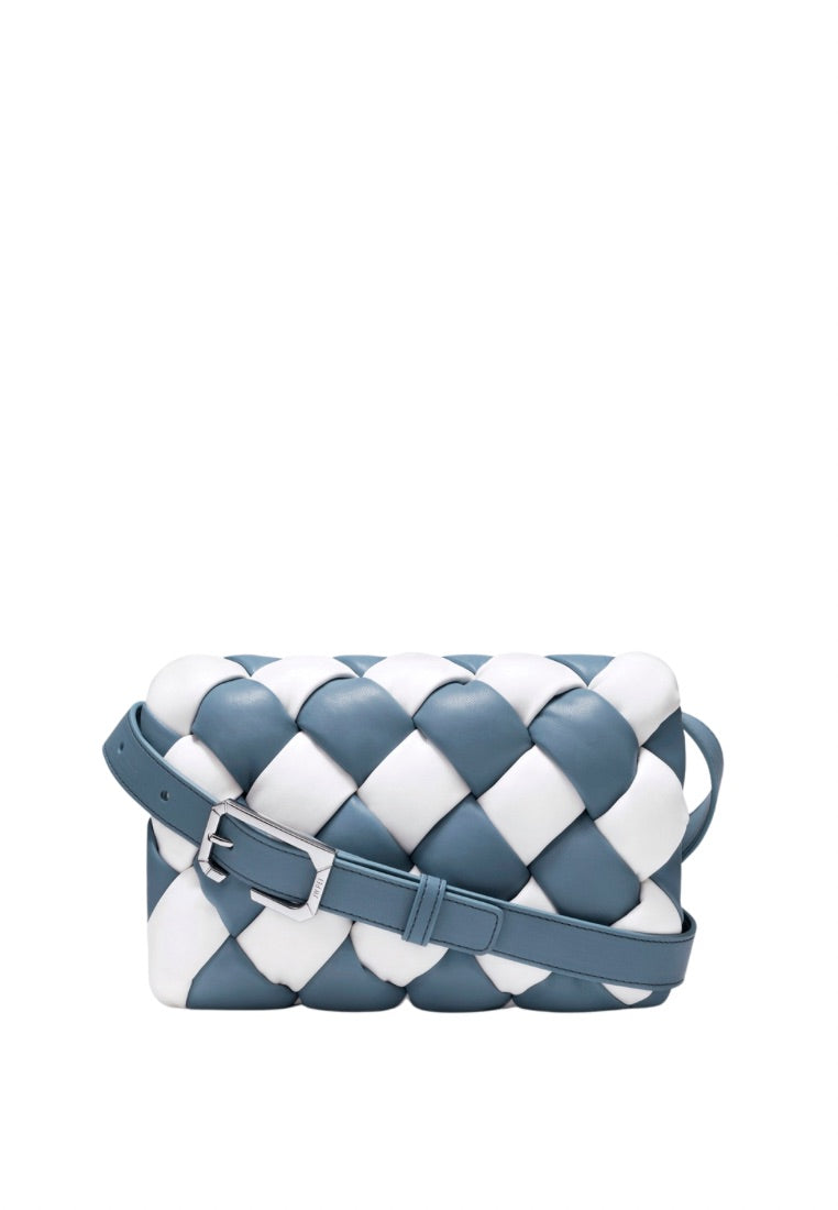 Maze Bag - White & Blue