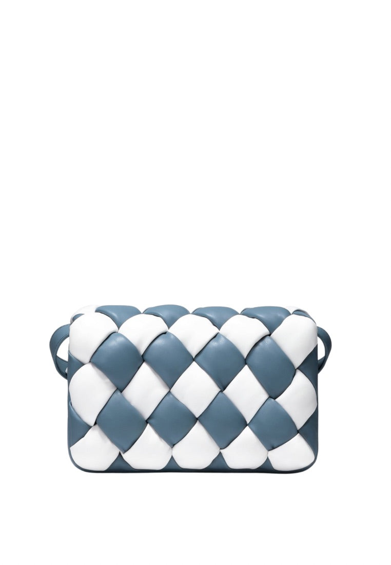 Maze Bag - White & Blue