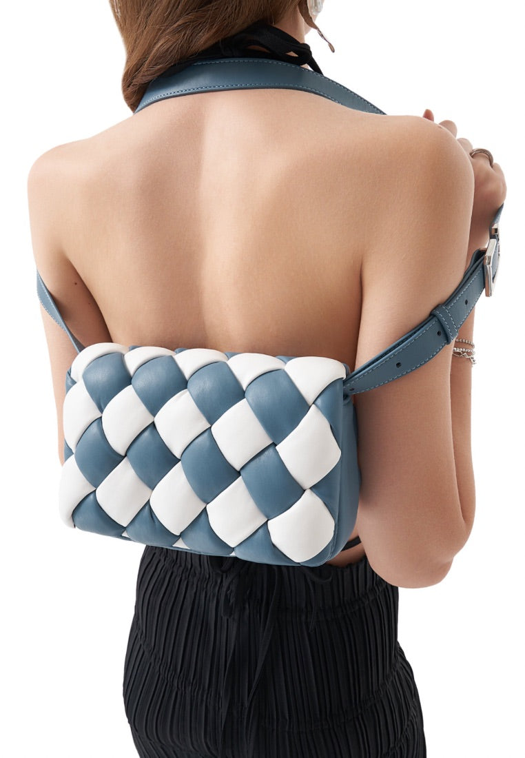 Maze Bag - White & Blue