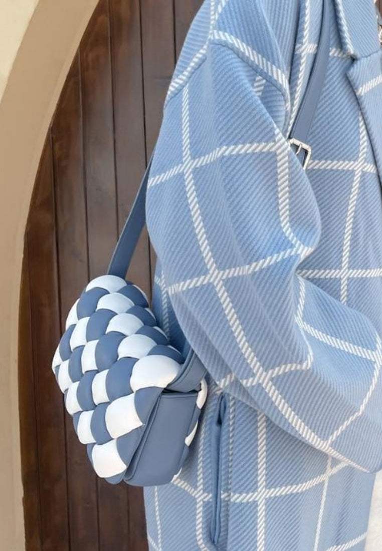 Maze Bag - White & Blue