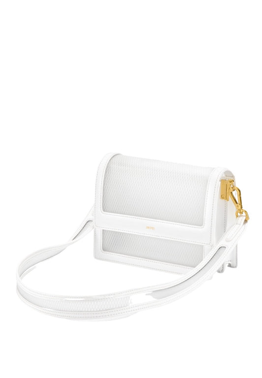 Mini Flap Bag See Through Effect Bag White