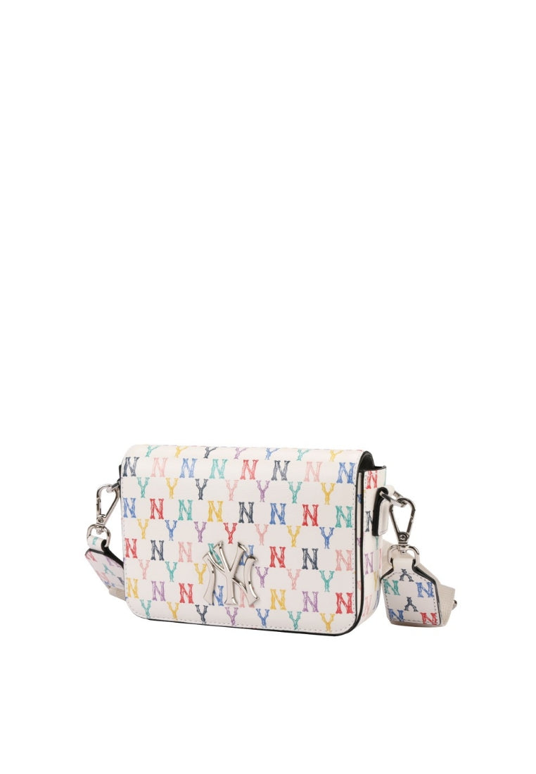 Monogram Rainbow Hoodie Bag NY YANKEES white