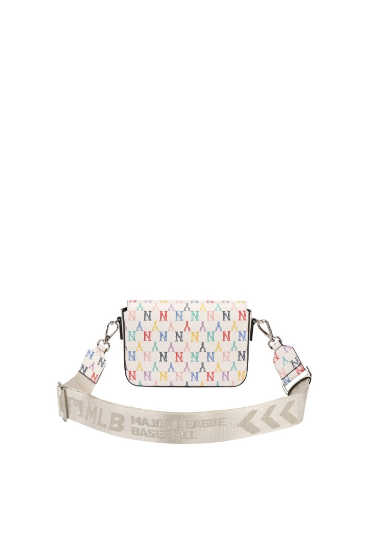 Monogram Rainbow Hoodie Bag NY YANKEES white