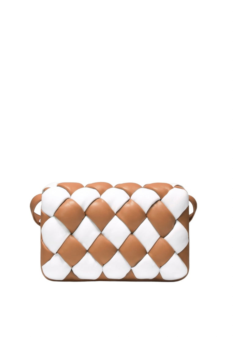 Maze Bag - White & Tan