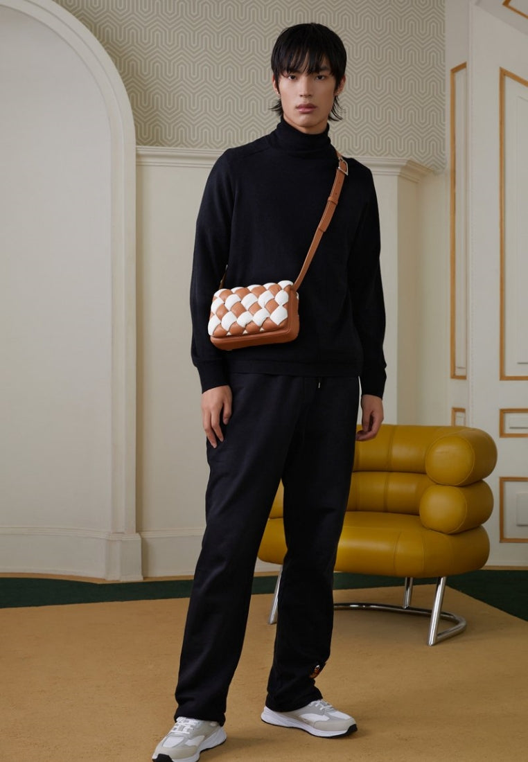 Maze Bag - White & Tan