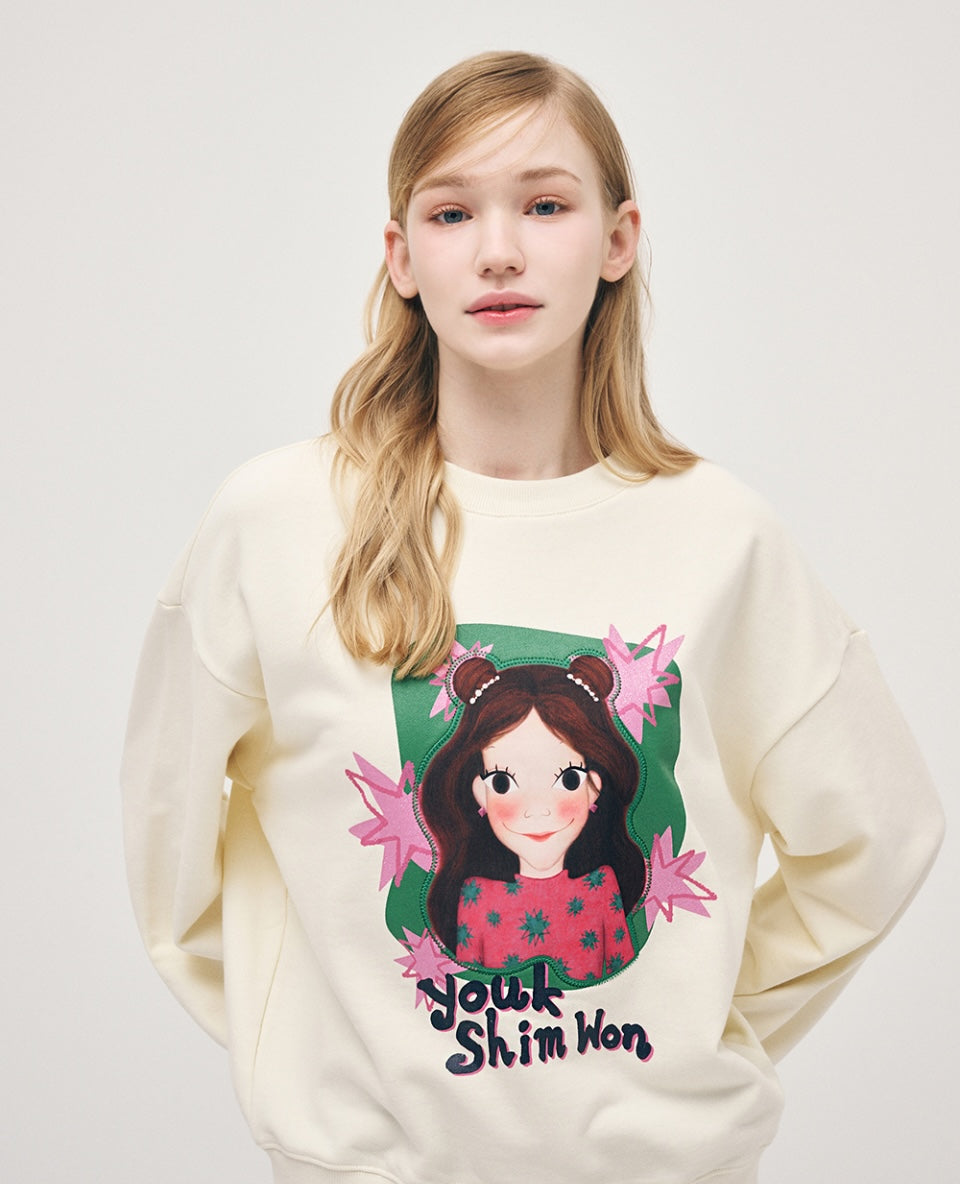 Star Graphic Sweatshirt F Luna