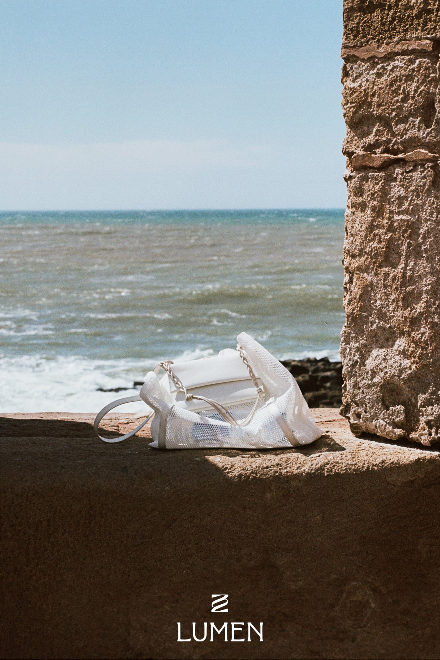 2WAY MESH BAG off white