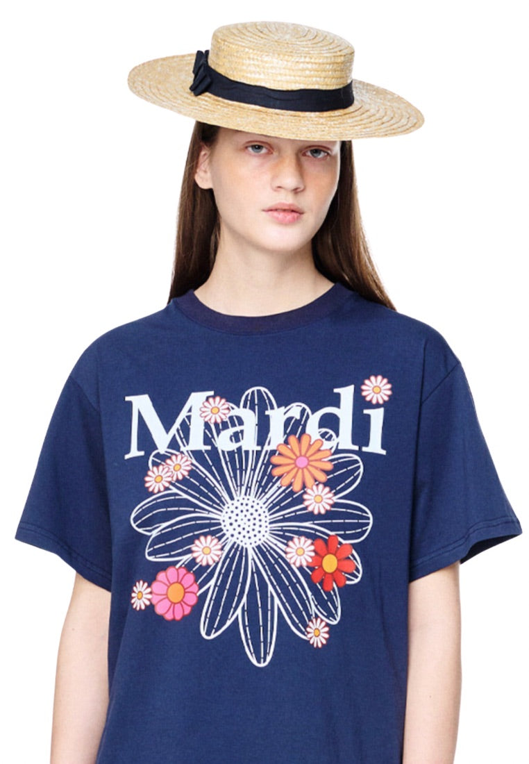 Tshirt FlowerMardi Blossom Navy White