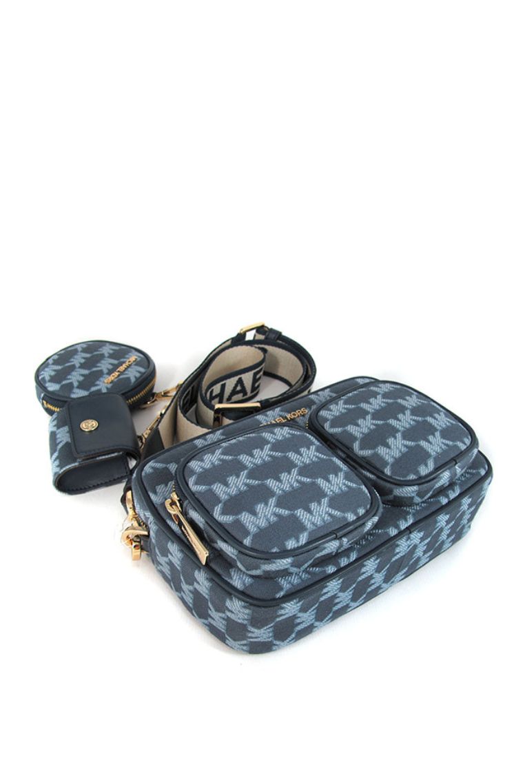 Jet Set Medium Pocket Crossbody With Attachments Navy Multi