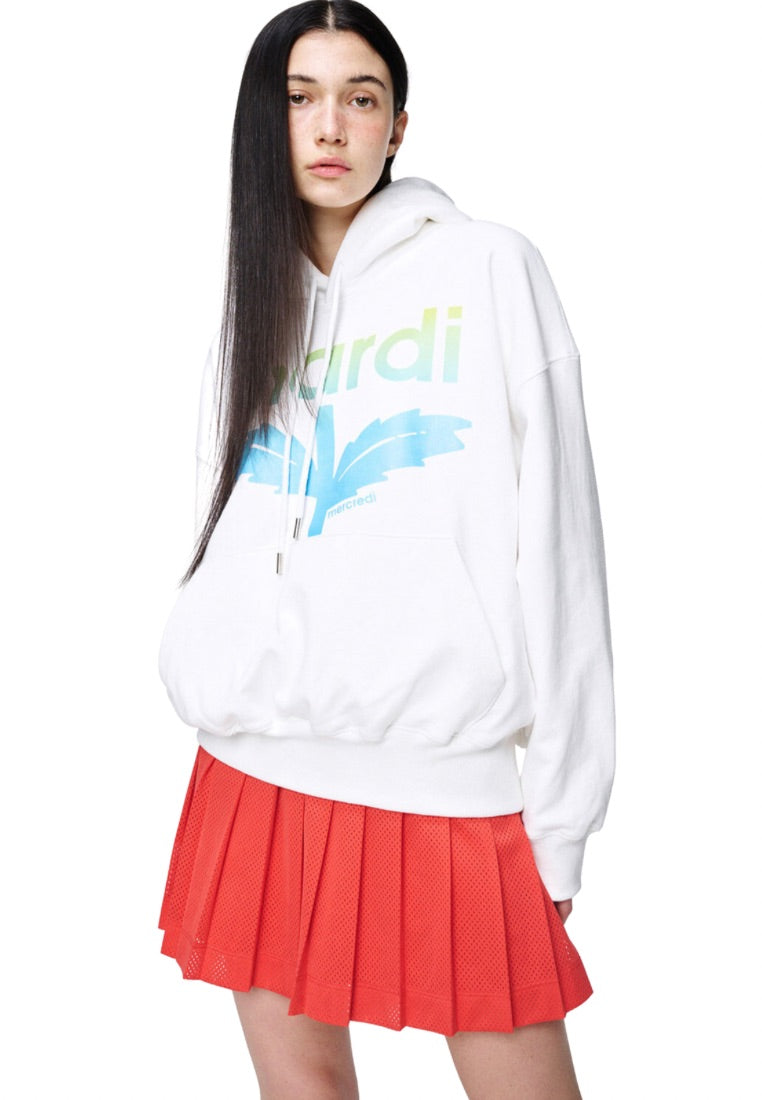 Hoody Bloom Mardi Gradation White Lime