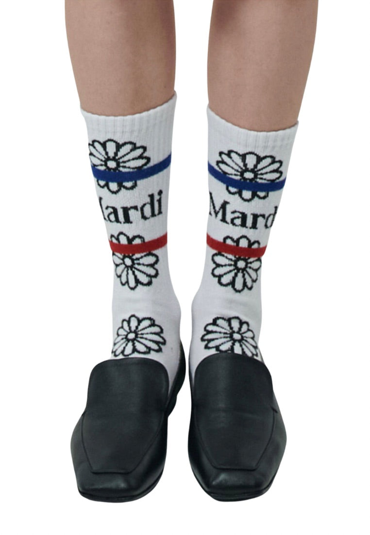 Socks Flos Emoji White