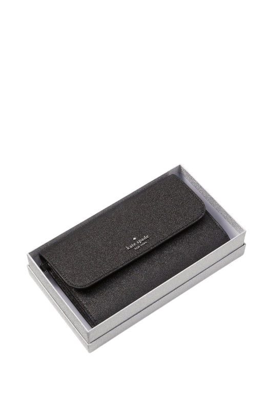 Tinsel Boxed Medium Phone Wristlet Black