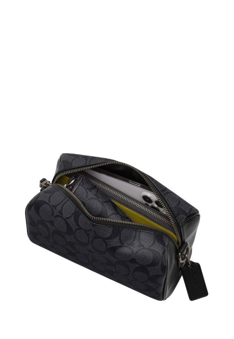 Axel Crossbody In Signature Canvas Charcoal