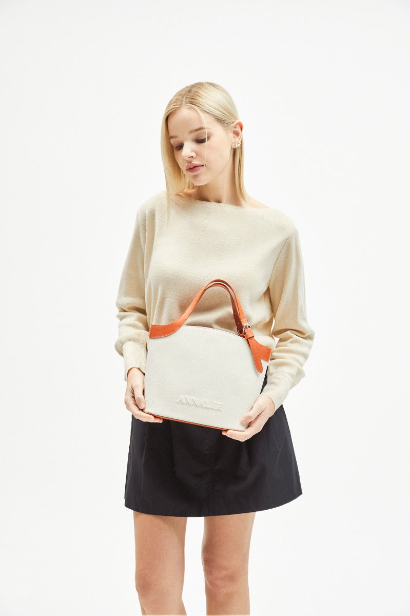 Aileen Canvas Bag L / Brown