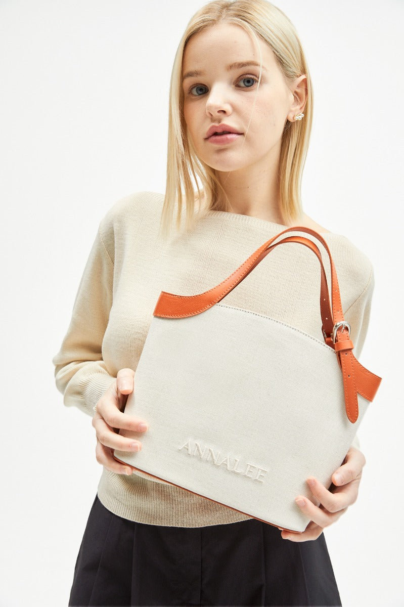 Aileen Canvas Bag L / Brown